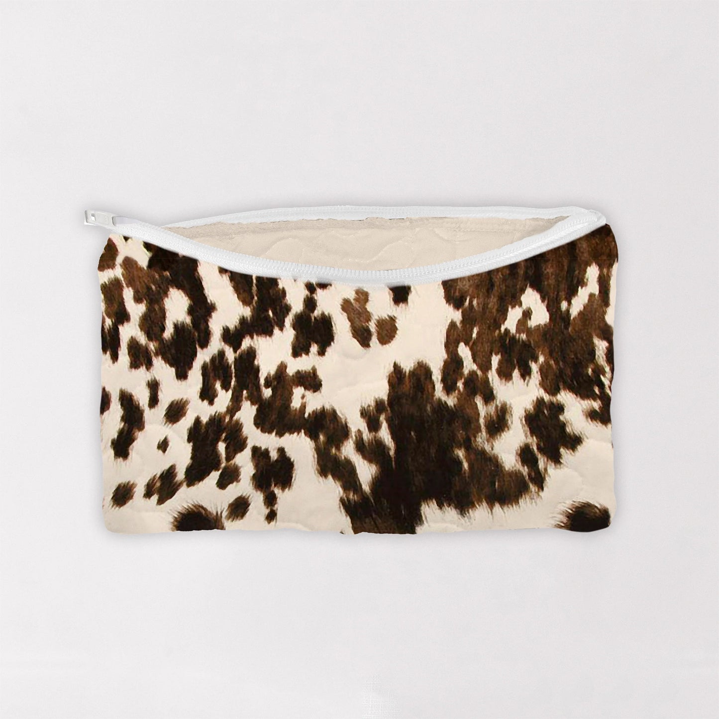 Bella Hide Quilted Makeup Bag
