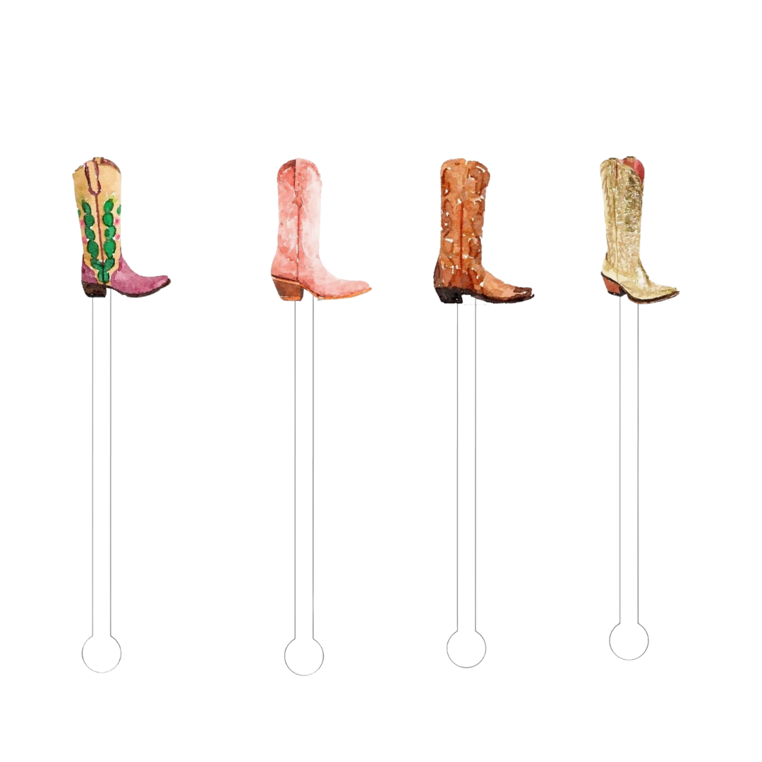 Boots Acrylic Stir Sticks