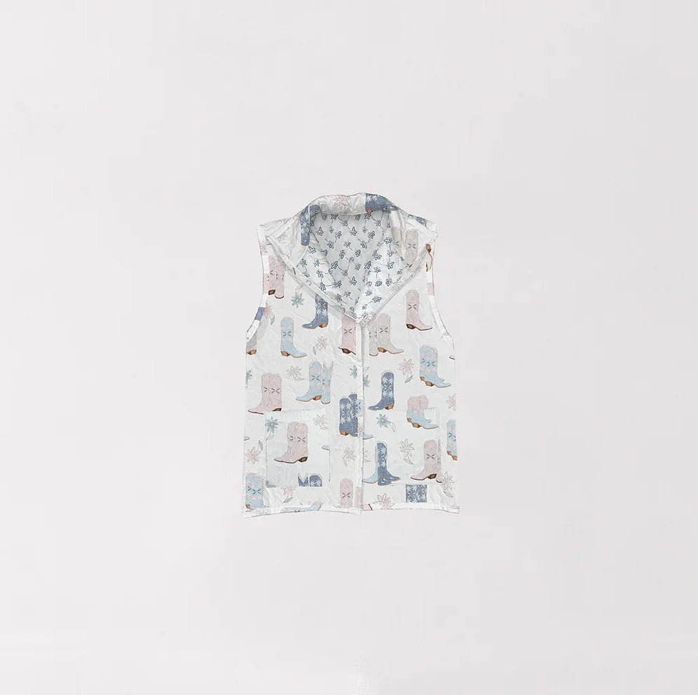 Daisy Boots Pastel Quilted Ruby Vest