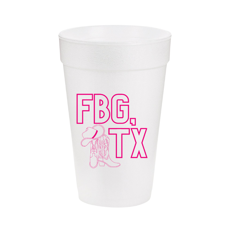 FBG, TX Styrofoam Cups