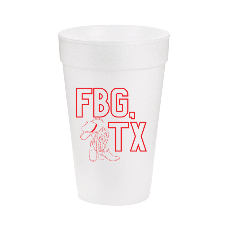 FBG, TX Styrofoam Cups