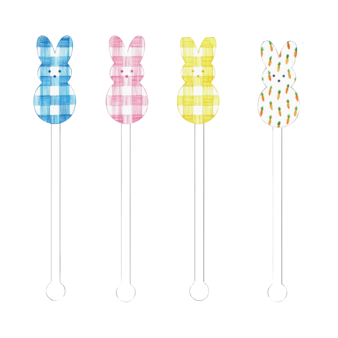 Peep Peep Bunny Acrylic Stir Sticks