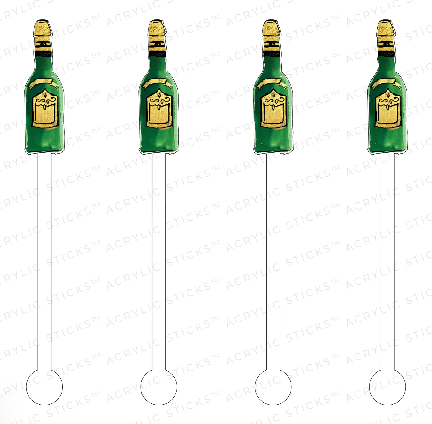 Brut Champagne Acrylic Stir Sticks