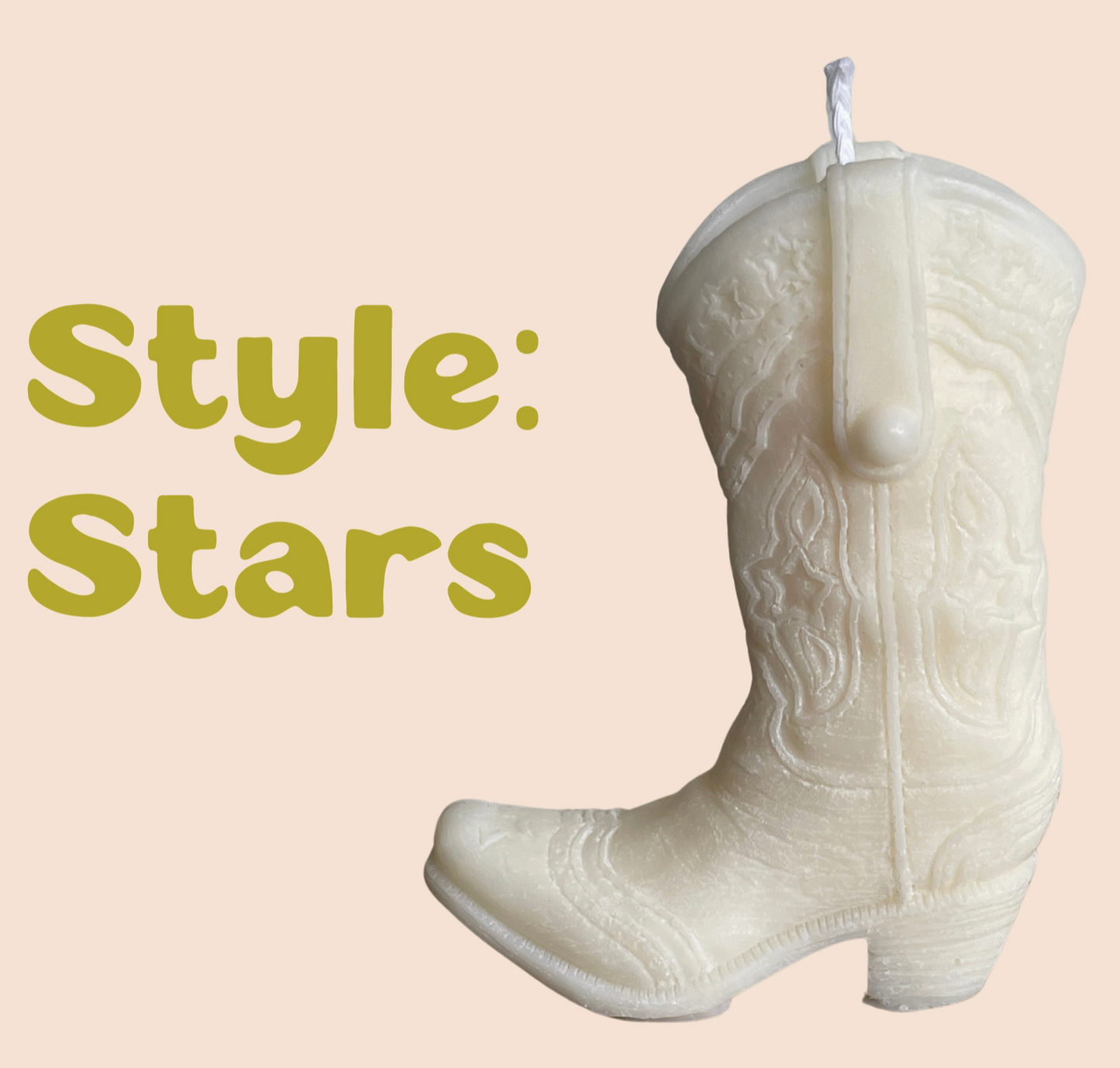 Mini Cowboy Boot Candle