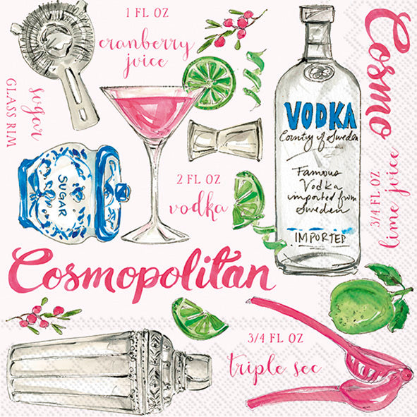 Cosmopolitan Cocktail Napkins
