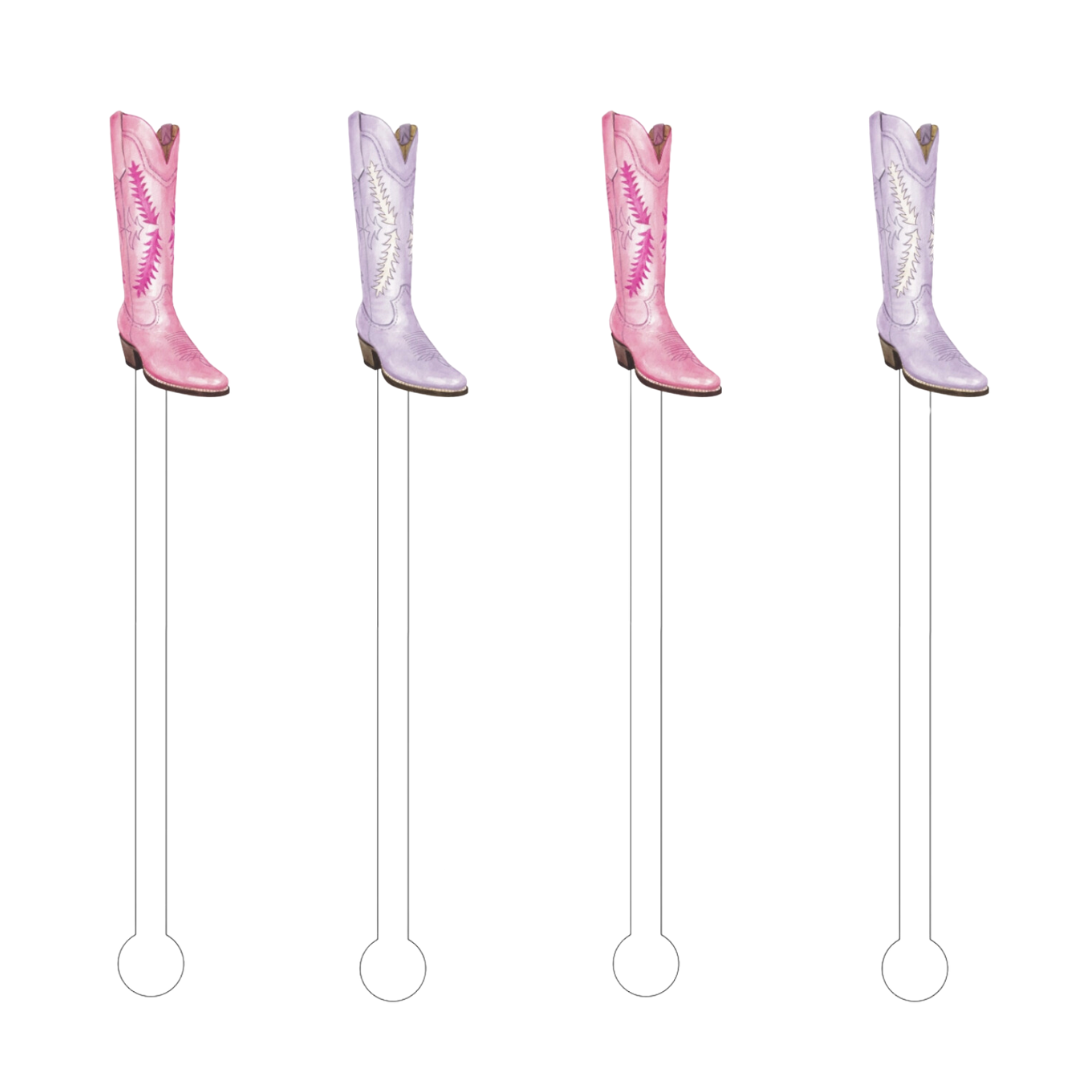 Petite Paloma Boots Acrylic Stir Sticks