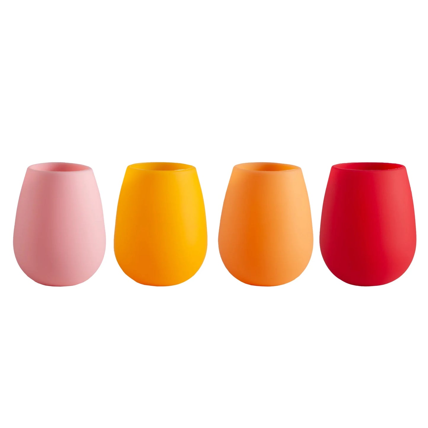 Fegg | Silicone Stemless Wine Glasses - Set of 4