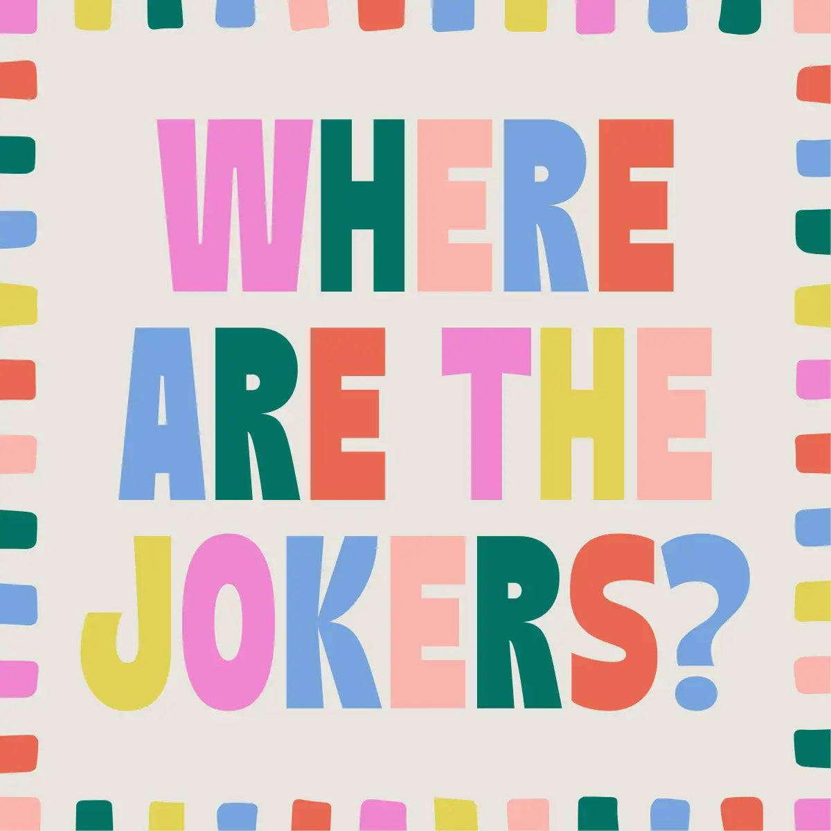 Where Are The Jokers? Cocktail Napkins