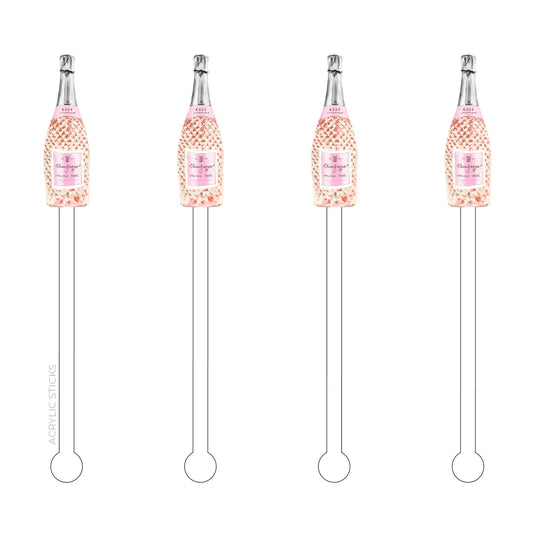 Italian Rose' Acrylic Stir Sticks