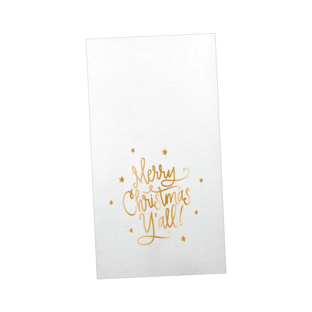 Merry Christmas Y'all Guest Napkins
