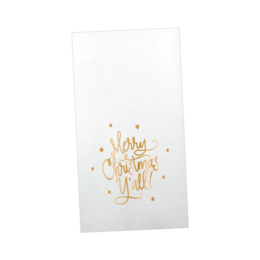Merry Christmas Y'all Guest Napkins