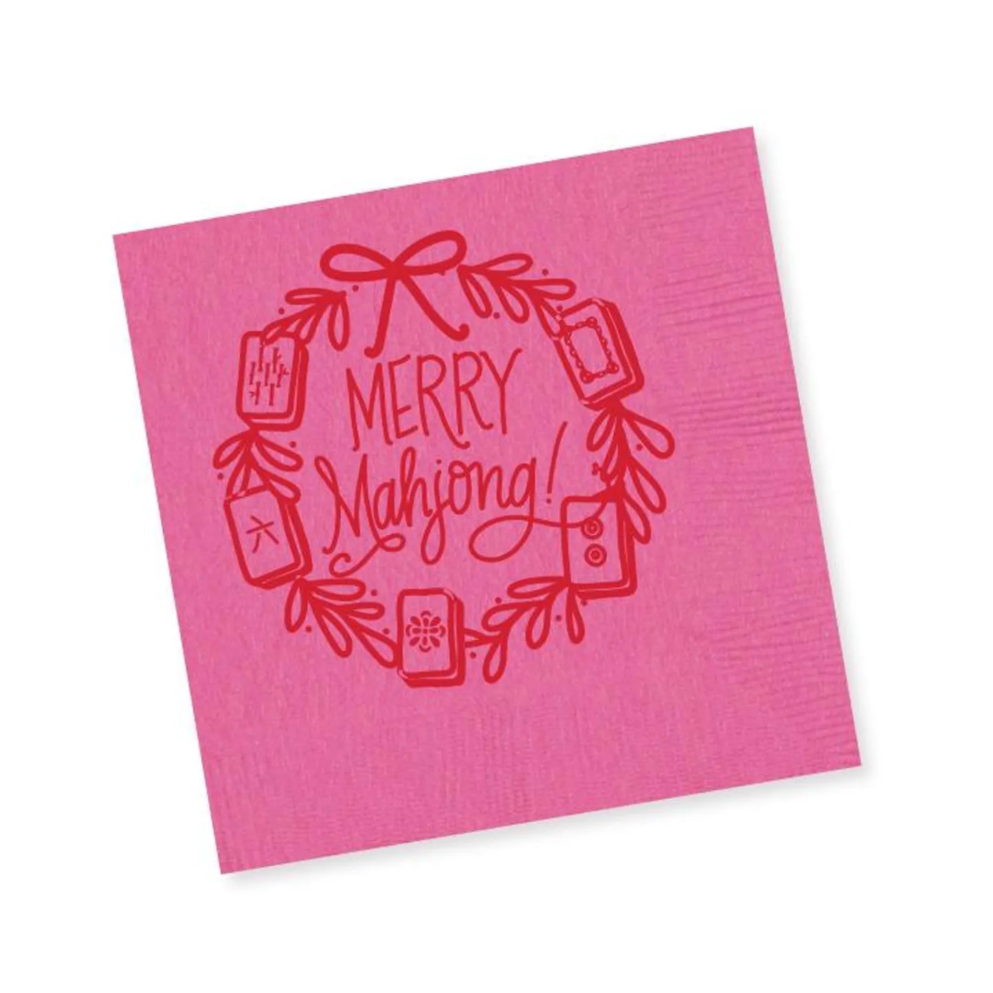 Merry Mahjong Cocktail Napkins