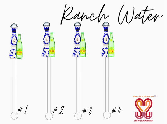 Ranch Water Acrylic Stir Sticks