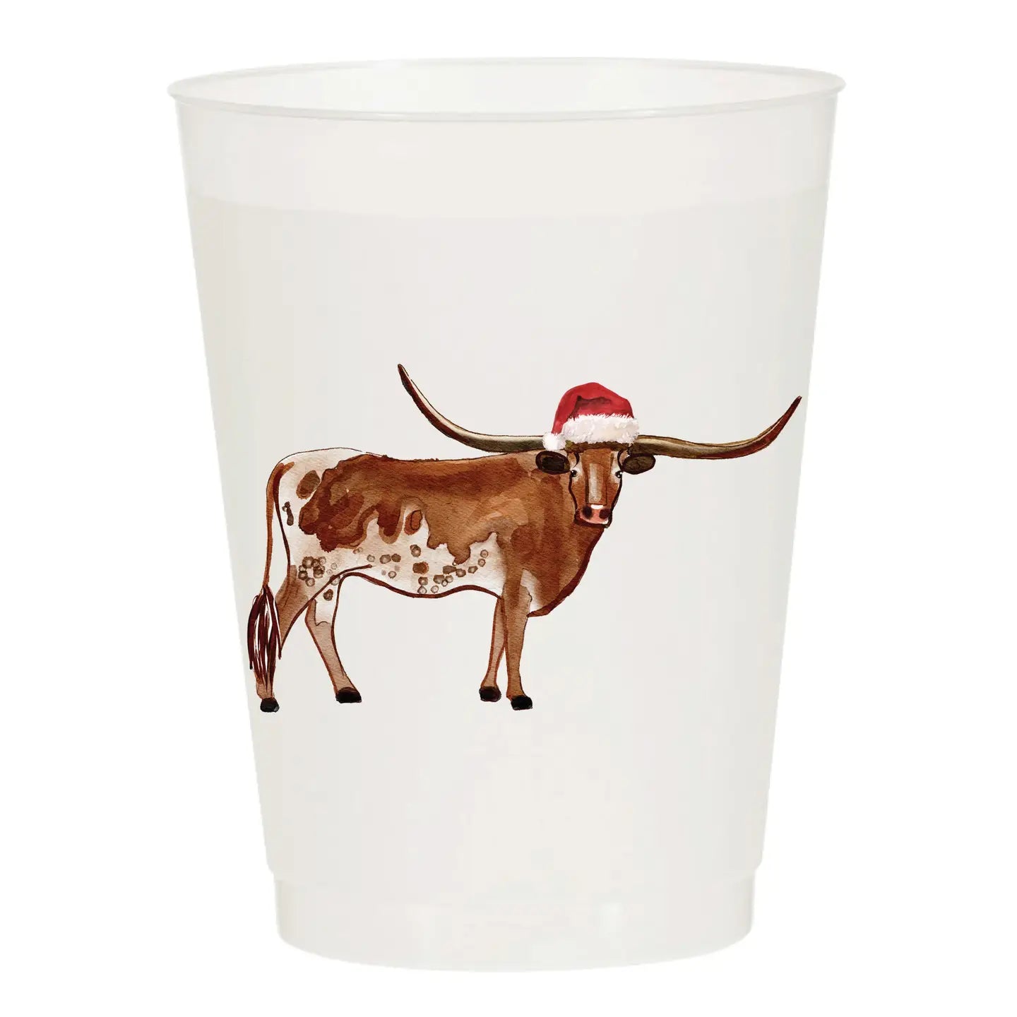 Longhorn Christmas Frosted Cups