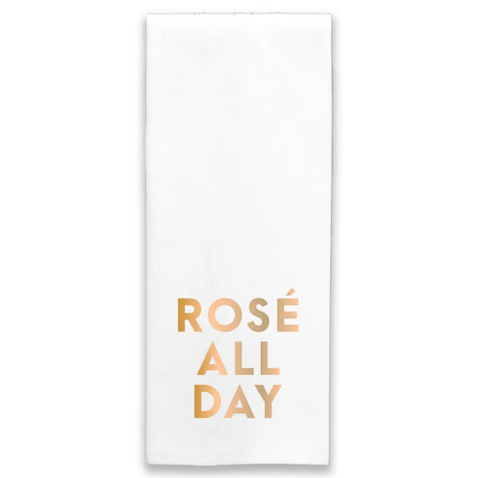 Rosé All Day Tea Towel